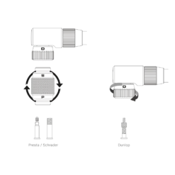 Birzman ''The Pump'' Helix Vloerpomp Zilver 7 Birzman ''The Pump'' Helix Vloerpomp Zilver -Velo Vlot Verkoop 220413701551