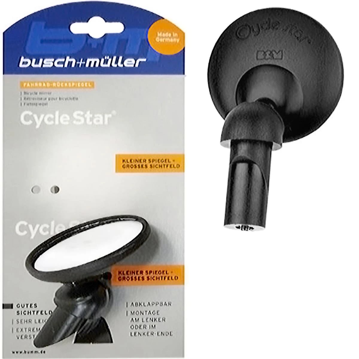 Busch-mueller Achteruitkijkspiegel Cycle Star 2 1 Busch-mueller Achteruitkijkspiegel Cycle Star 2