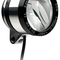 Edelux II LED-koplamp Voor Naafdynamo's-zilver Gepolijst