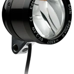 Edelux II LED-koplamp Voor Naafdynamo's-zwart Geanodiseerd