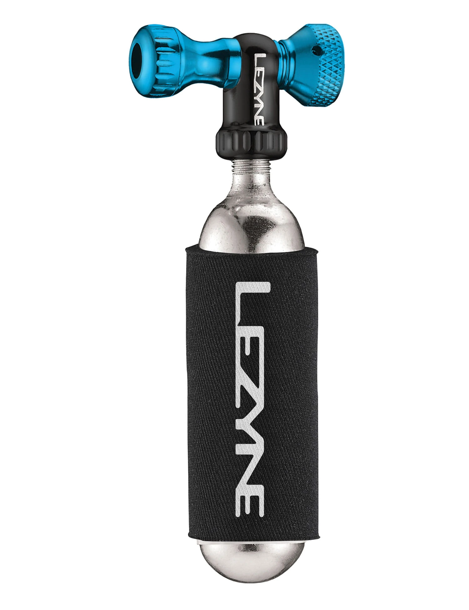 Lezyne CO2-pomp Met Regelaandrijving - Blauw 1 Lezyne CO2-pomp Met Regelaandrijving - Blauw