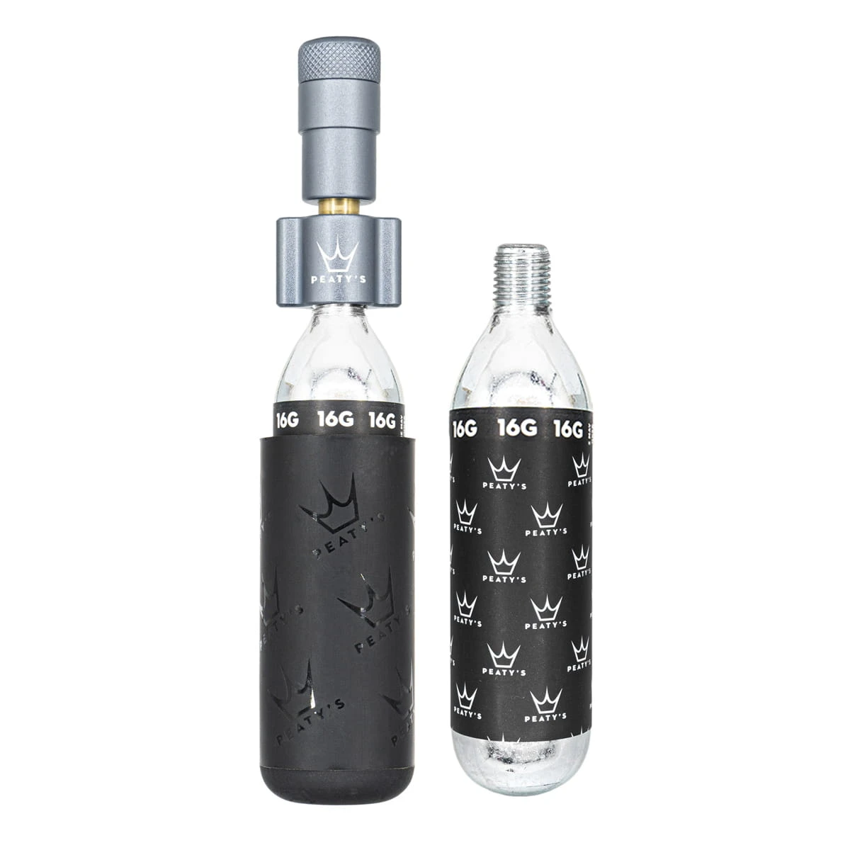 Peaty's Holeshot CO2-bandenvuller - Road & Gravel (16 G) - Leisteen 1 Peaty's Holeshot CO2-bandenvuller - Road & Gravel (16 G) - Leisteen