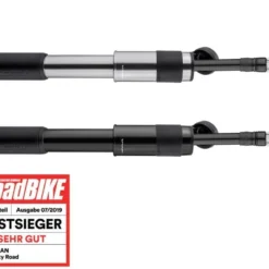 Birzman Velocity Road Minipomp, 160PSI, Ventielkop Met Schroefdraad, Zilver -Velo Vlot Verkoop VelocityRoadhandpump 160PSI threadedvalvehead silver 2