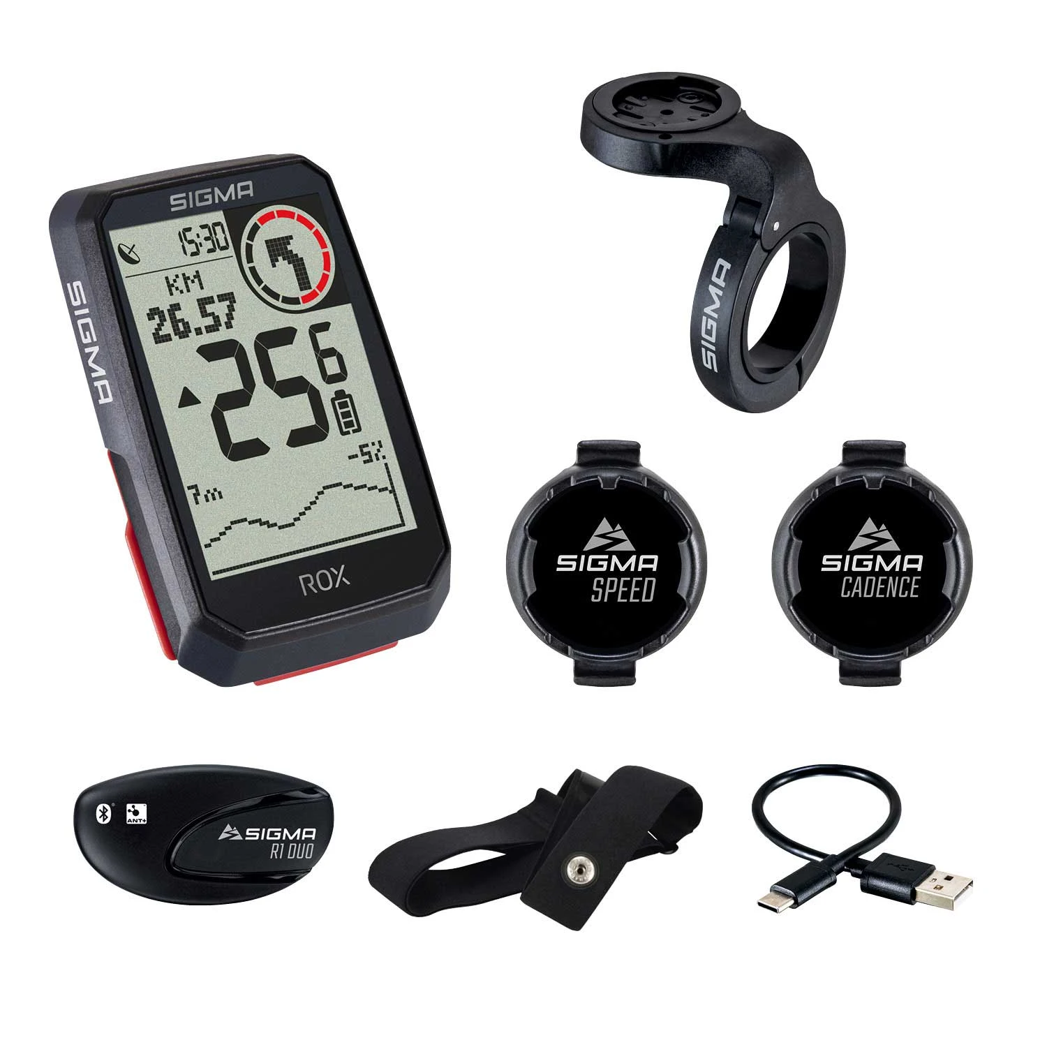 SIGMA SPORT ROX 4.0 GPS Computer Sensorset 1 SIGMA SPORT ROX 4.0 GPS Computer Sensorset
