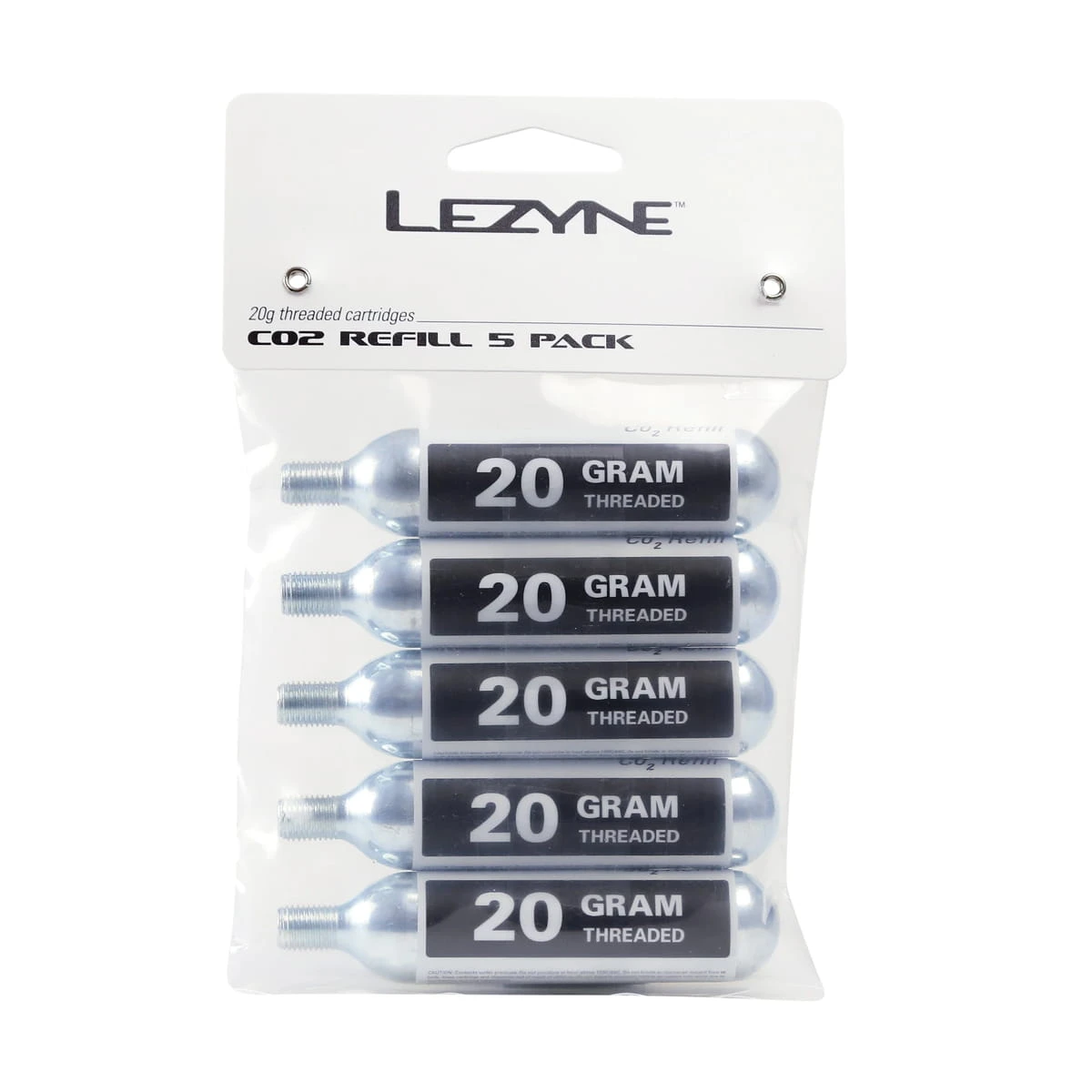 Lezyne CO2-patronen 5 Stuks - 20g 1 Lezyne CO2-patronen 5 Stuks - 20g