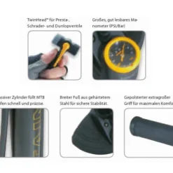 Topeak Joe Blaas Berg Vloerpomp 7 Topeak Joe Blaas Berg Vloerpomp -Velo Vlot Verkoop topeak joe blow mountain standpumpe 15071